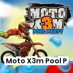 moto x3m pool party Unblocked gameplay screenshot