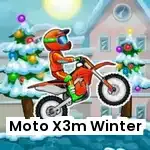 moto x3m winter Unblocked gameplay screenshot